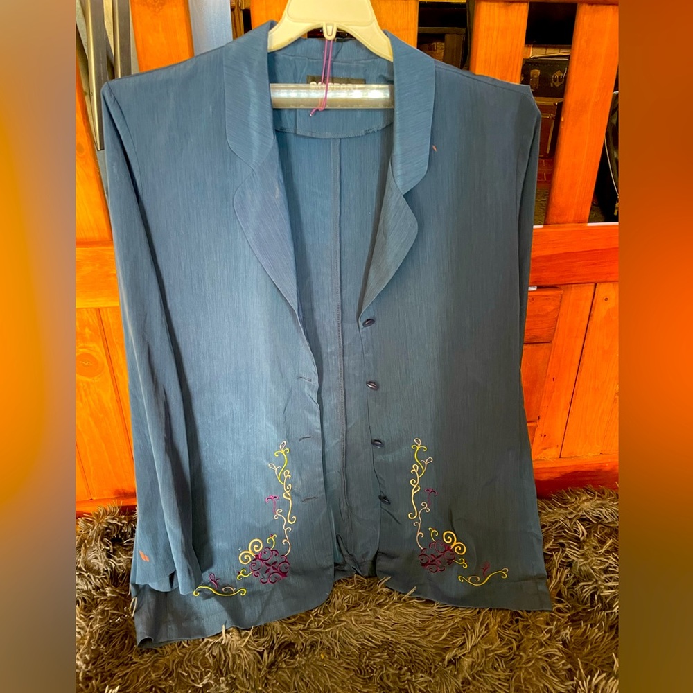 SG SPORT Silk Embroidered Blazer